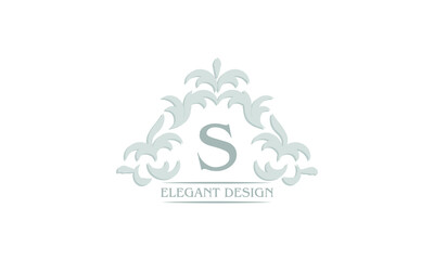 Vector logo with the letter S. Can be used for jewelry, beauty and fashion industry. Great for logo, monogram, invitation, flyer, menu, brochure, background or any desired idea.