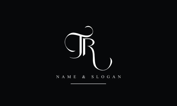 RT, TR, R, T abstract letters logo monogram