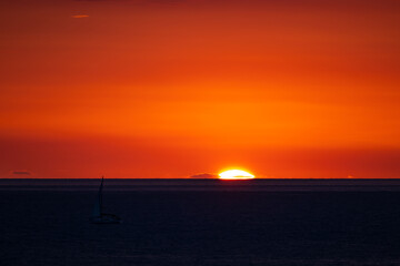 Sunset at the Mediterranean Sea
