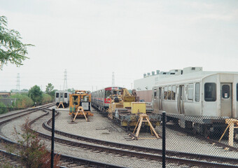 train on railway station