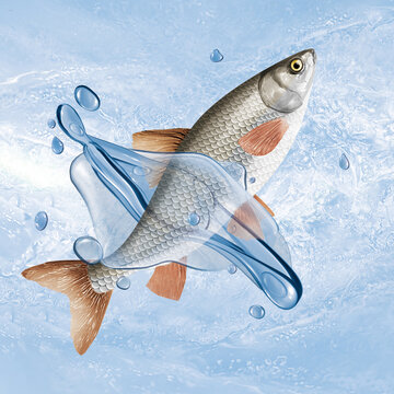   poisson , vandoise , animal, isol&eacute;, bulle, congel&eacute;, frais, glac&eacute;, froid, p&ecirc;che  , eau, aliment, attraper, blanc, eau douce, nature, oc&eacute;an, fleuve, le perche, ailette, aquarium, lac, frais, queue, &eacute;c