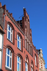 Altbauten in der Altstadt von Wismar (Old townhouses in the city of Wismar, Germany)