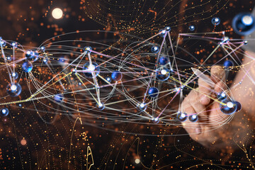 conference Digital Network and data concept 3d