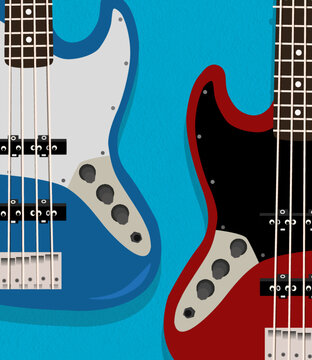 electric guitar vector illustration