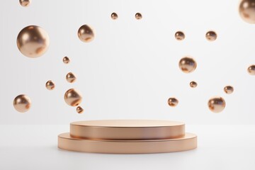 3d rendering illustration of background abstract glass bubble ball, art display wallpaper