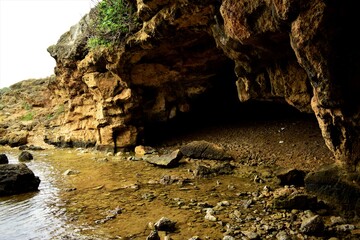 cave in the cove in Crete