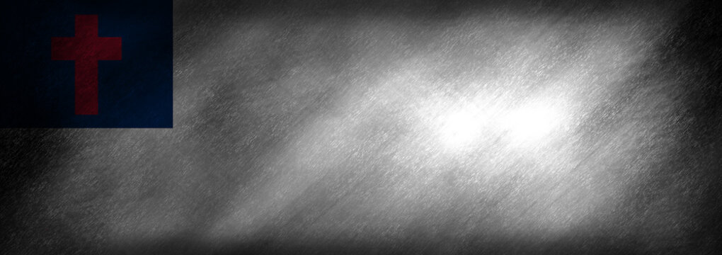 The Christian Flag on a grunge background