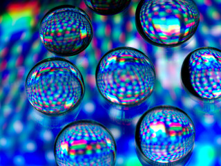 Wassertropfen bunt