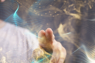 Communication technology for internet business. Global world network and telecommunication