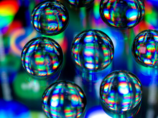 Wassertropfen bunt