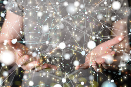 Business intelligence analyst dashboard on virtual