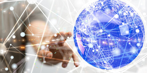 Business intelligence analyst dashboard on virtual