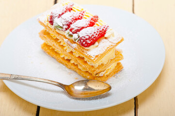 napoleon strawberry cake dessert