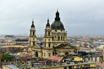 Fototapeta na wymiar Budapest cityscape post rain