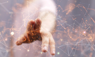 Global digital connections with technology