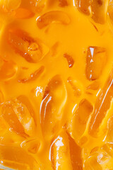 ced tea and ice textures,Milk ice tea,Cheddar is a traditional Thai drink that has long been popular.