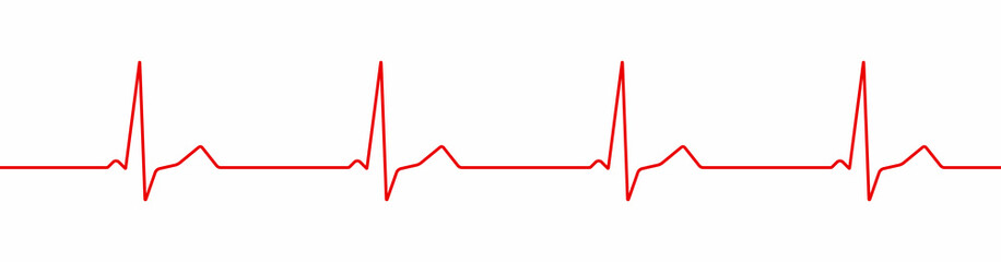 Fototapeta na wymiar Heart pulse, one line, cardiogram. Vector illustration.