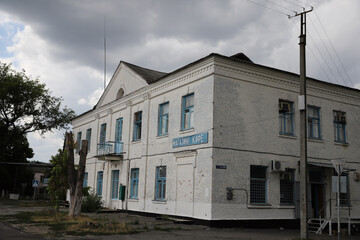 Building in Chernobyl Exclusion Zone, Ukraine