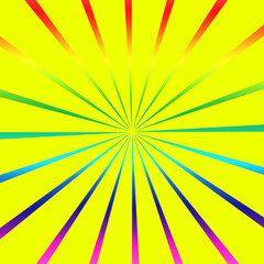 Rainbow Sunburst, Sunburst Pattern, Sunburst Digital Paper