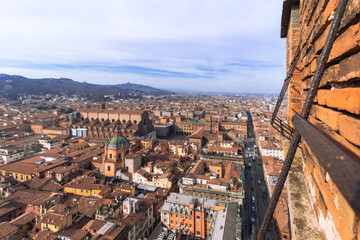 Naklejka premium Aerial View from Asinelli Tower