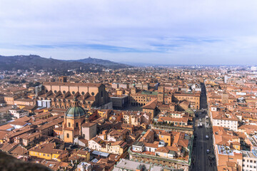 Aerial View from Asinelli Tower