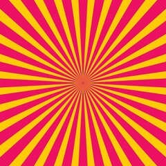 Abstract retro background with sun ray. Summer vector illustration