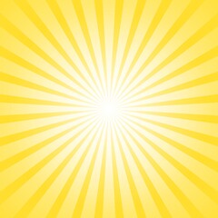 Abstract retro background with sun ray. Summer vector illustration