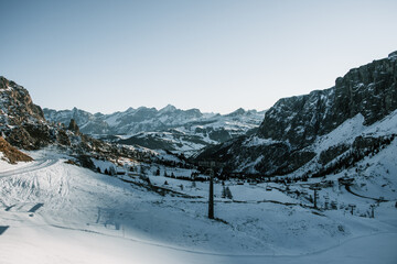Fototapeta na wymiar Dolomites ski resort