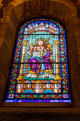 stained glass window in church
