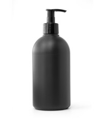  black bottle of liquid soap.