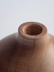 vase, wood, wooden, kitchen, isolated