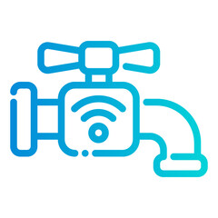 water faucet bath internet of things iot smarthome icon