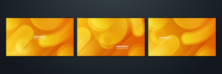 Orange and yellow background color composition in abstract. Abstract backgrounds with a combination of lines and circle dots can be used for your ad banners, sale banner template, presentation