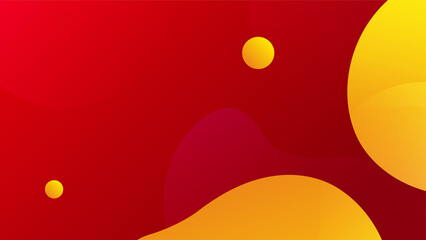 Red background with orange and yellow color composition in abstract. Abstract backgrounds with a combination of lines and circle dots can be used for your ad banners, sale banner template, and more