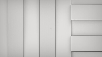 white concept design rectangular frames 3d illustration renderings