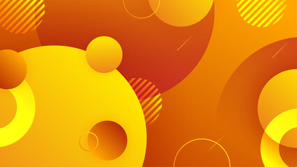 Orange and yellow background color composition in abstract. Abstract backgrounds with a combination of lines and circle dots can be used for your ad banners, sale banner template, presentation