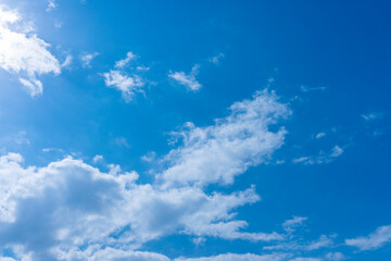 Refreshing blue sky and cloud background material_blue_53