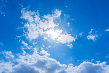 Refreshing blue sky and cloud background material_blue_54
