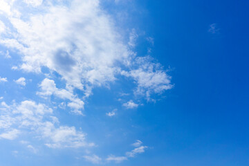 Naklejka na ściany i meble Refreshing blue sky and cloud background material_blue_57