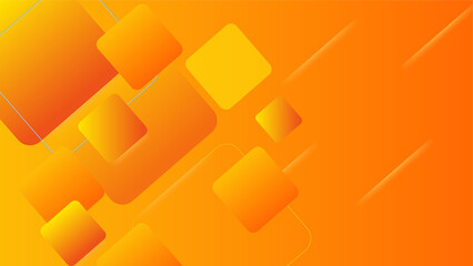 Fototapeta na wymiar Orange and yellow background color composition in abstract. Abstract backgrounds with a combination of lines and circle dots can be used for your ad banners, sale banner template, presentation