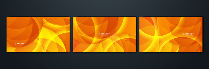 Orange and yellow background color composition in abstract. Abstract backgrounds with a combination of lines and circle dots can be used for your ad banners, sale banner template, presentation