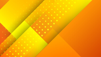 Orange and yellow background color composition in abstract. Abstract backgrounds with a combination of lines and circle dots can be used for your ad banners, sale banner template, presentation