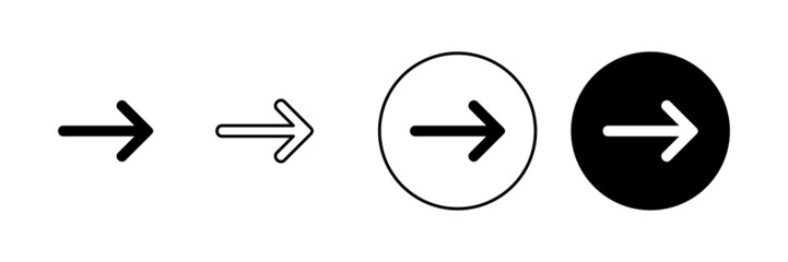 Arrow icons set. Arrow sign and symbol for web design.
