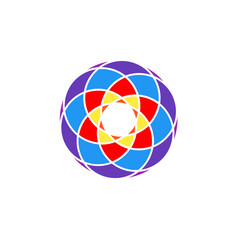 Abstract circle pattern, colorful pattern background
