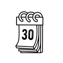 Calendar cartoon illustration, Calendar stock vector