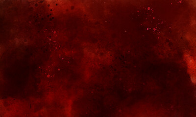 abstract night sky space watercolor background with stars. watercolor dark red pink nebula...