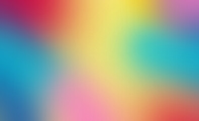 Abstract blurred gradient mesh background in bright rainbow colors. Colorful smooth banner template