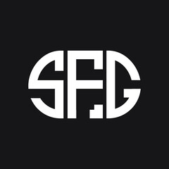 SFG letter logo design on black background. SFG creative initials letter logo concept. SFG letter design. 