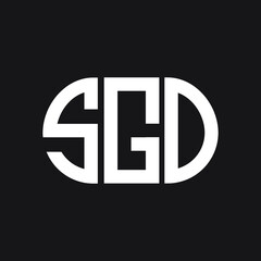 SGO letter logo design on black background. SGO creative initials letter logo concept. SGO letter design. 