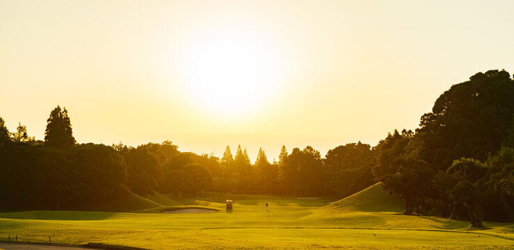 Fairway of Japanese golf course